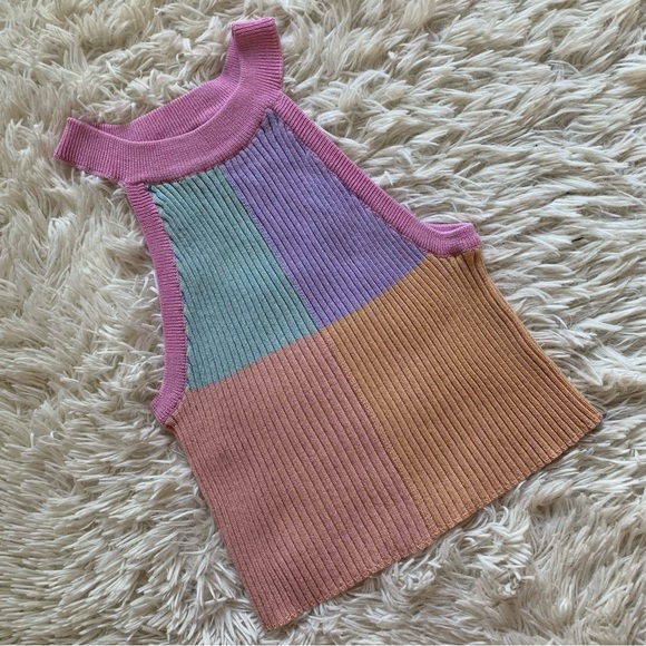 Cider Colorblock Rib Knit Tank - Picture 3 of 6